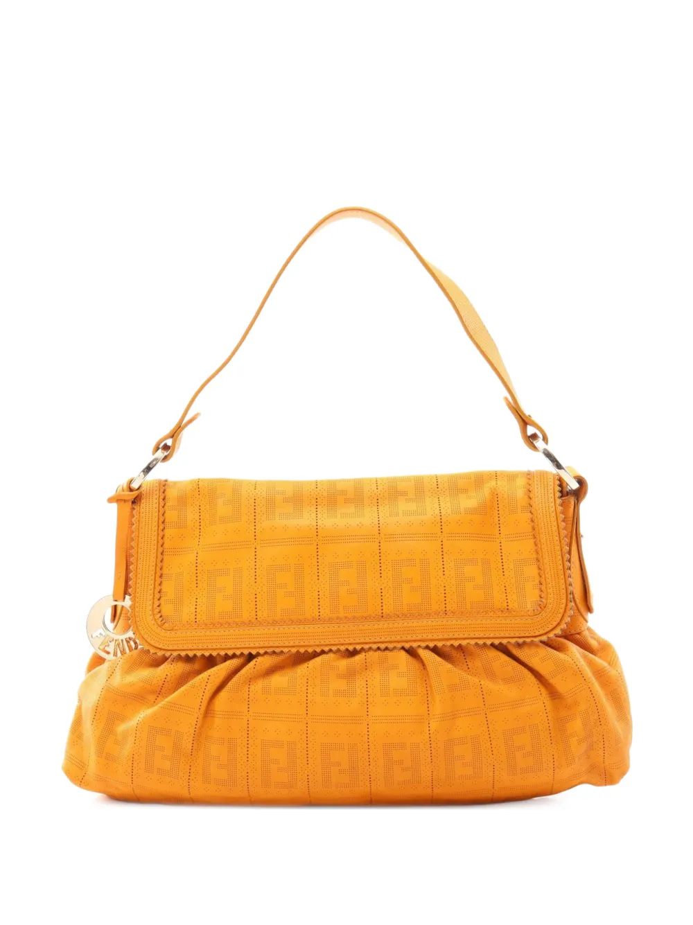 Fendi Pre-Owned 2010s Zucca punching shoulder bag - Arancione