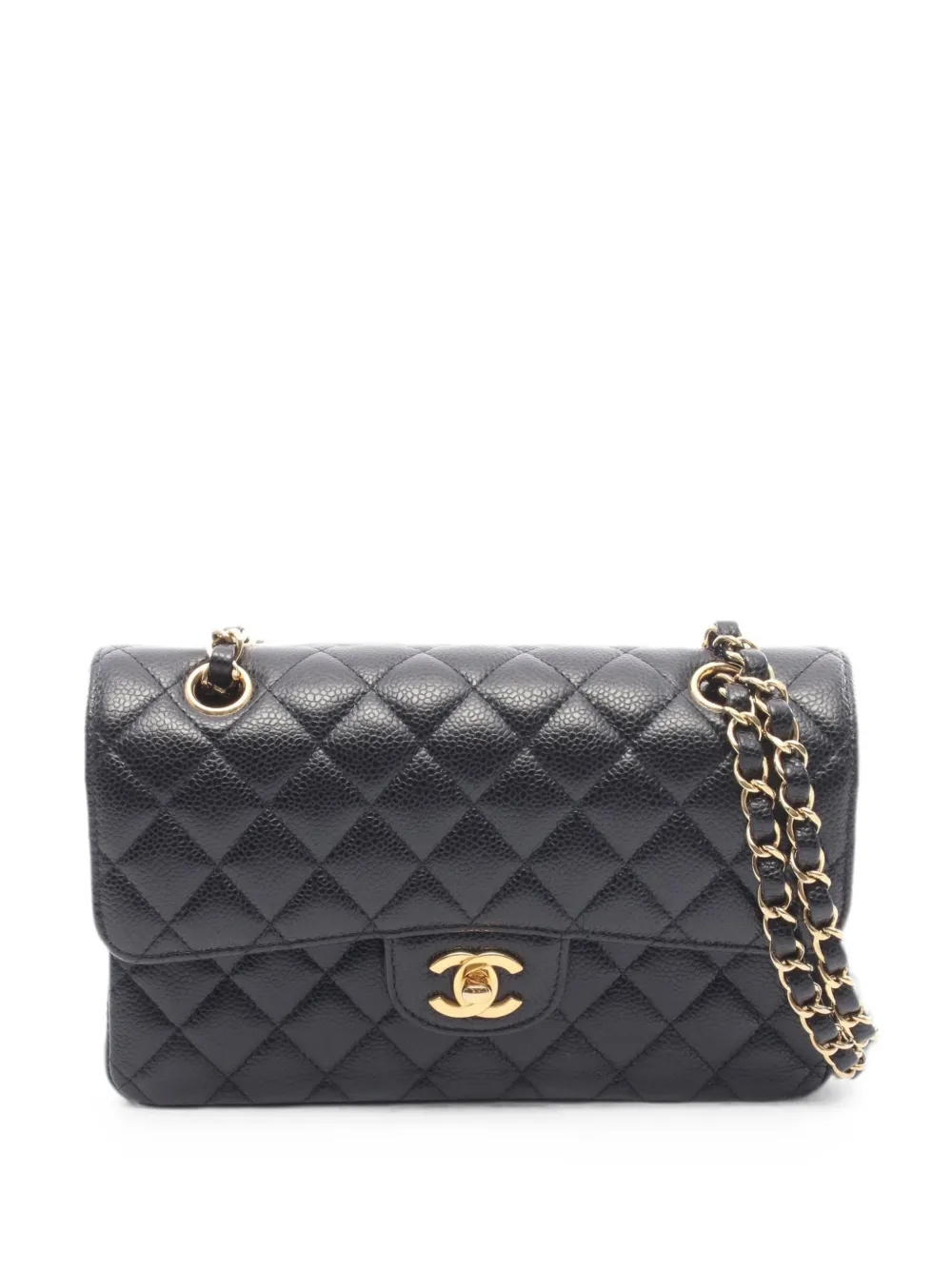 CHANEL Pre-Owned 2021 Double Flap Matelassé leather shoulder bag - Nero