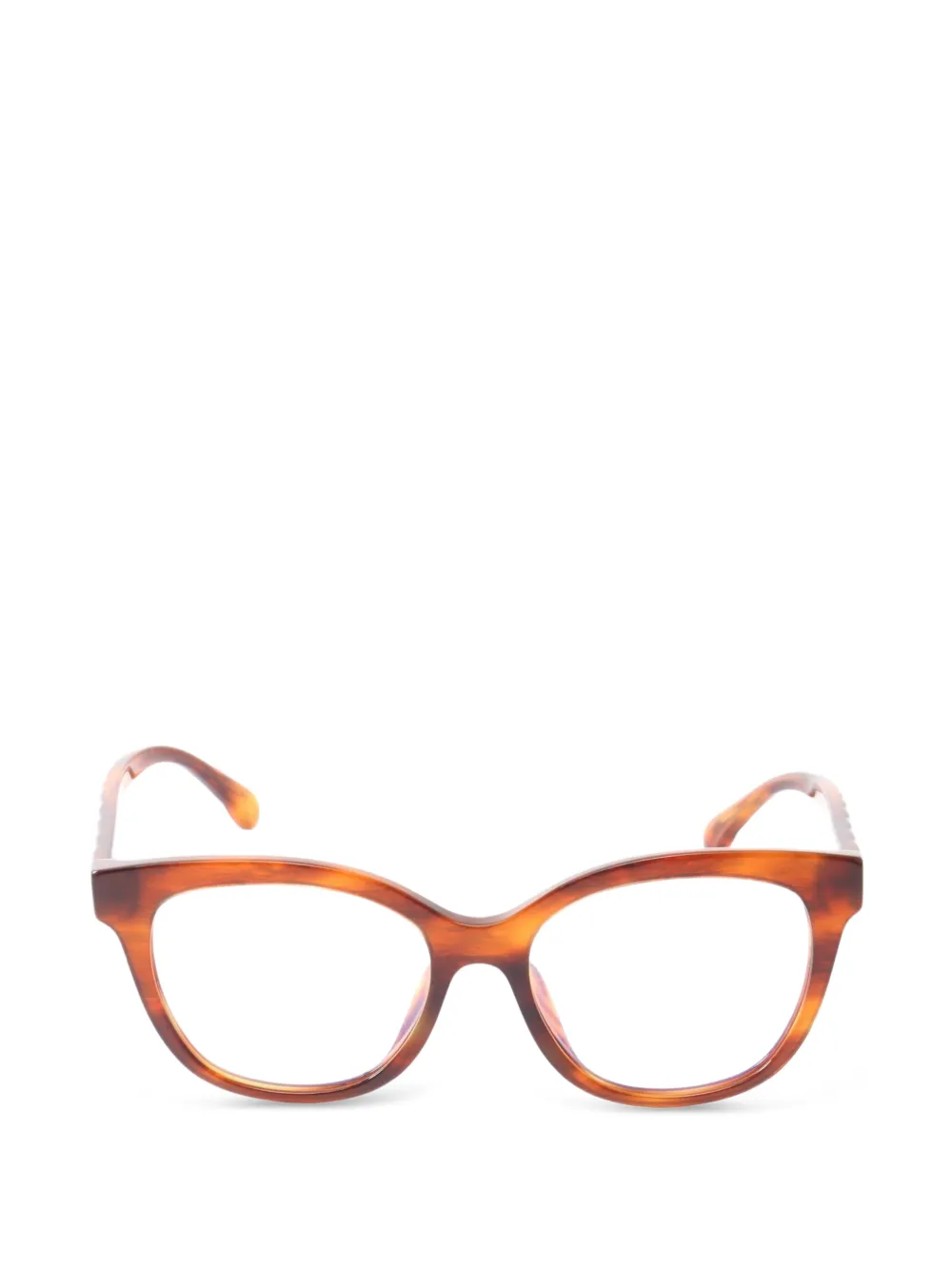 CHANEL Pre-Owned 1986-1988 Coco Mark Wellington glasses - Marrone