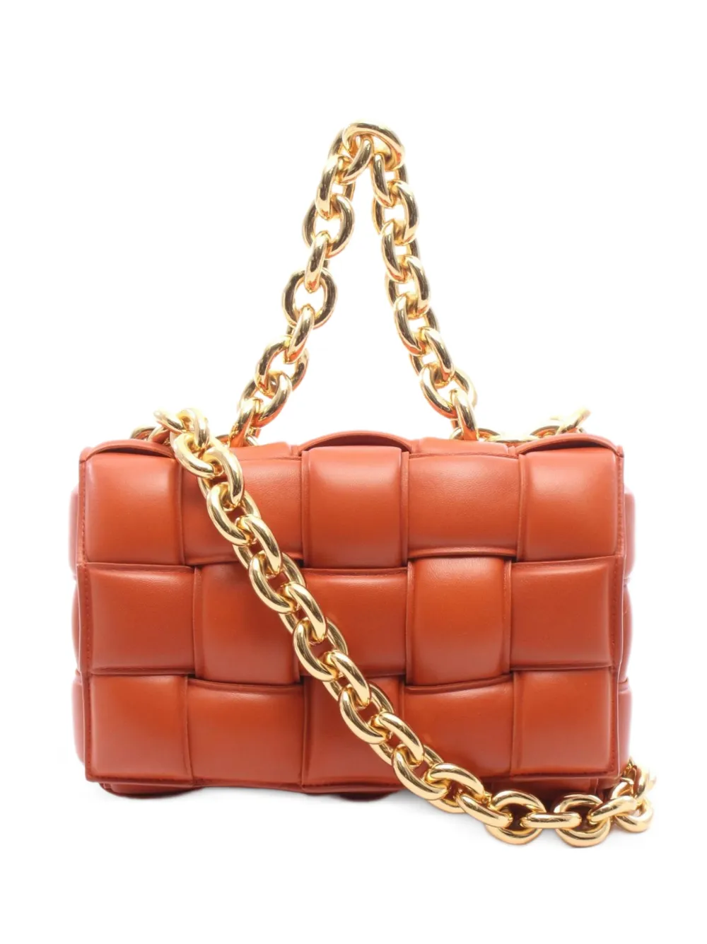 Bottega Veneta Pre-Owned 2010s Chain Cassette shoulder bag - Arancione