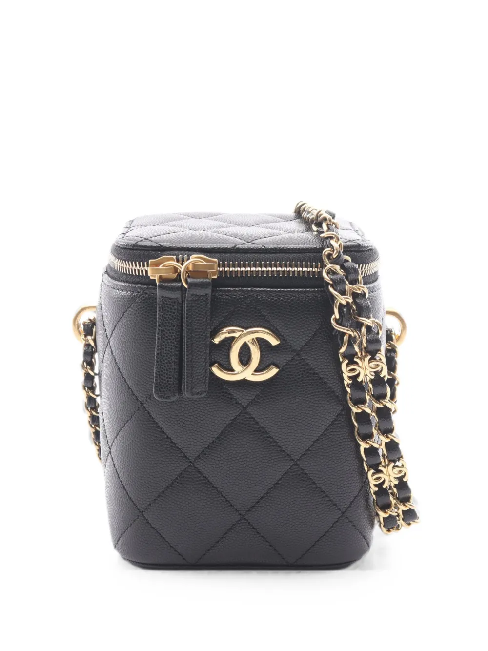 CHANEL Pre-Owned 2021 CC quilted vanity bag - Nero