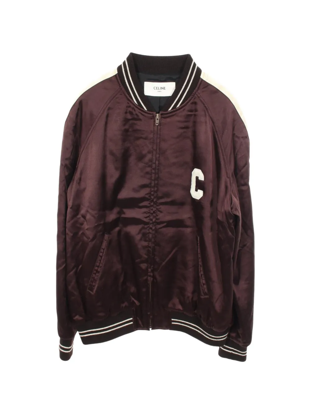 Celine Pre-Owned 2010s Souvenir Teddy bomber jacket - Brown