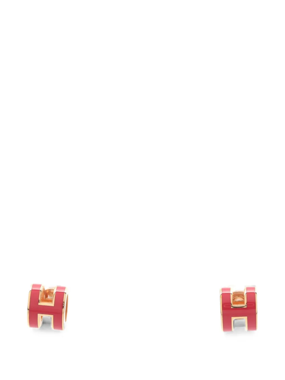 Hermès Pre-Owned 2010s mini Pop H earrings - Gold