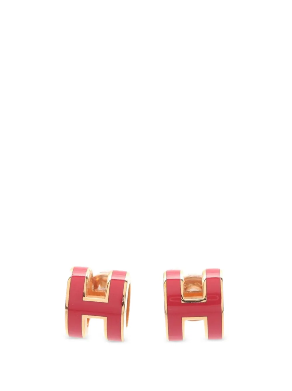 Hermès Pre-Owned 2010s mini Pop H earrings - Oro