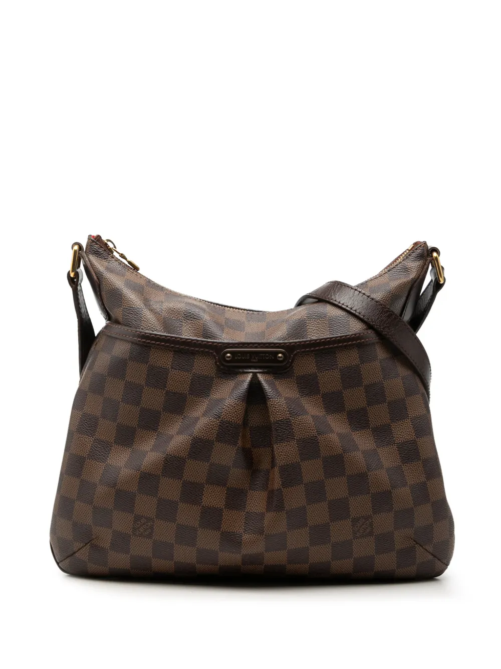 Pre-owned Louis Vuitton 2010 Damier Ebene Bloomsbury Pm Crossbody Bag In Brown