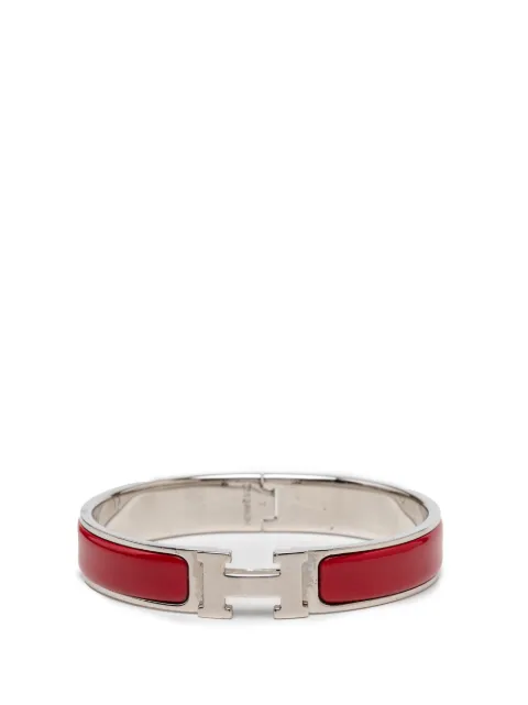 Hermès Pre-Owned Clic H Bracelet PM 窄版珐琅手链（2000-2026年典藏款）