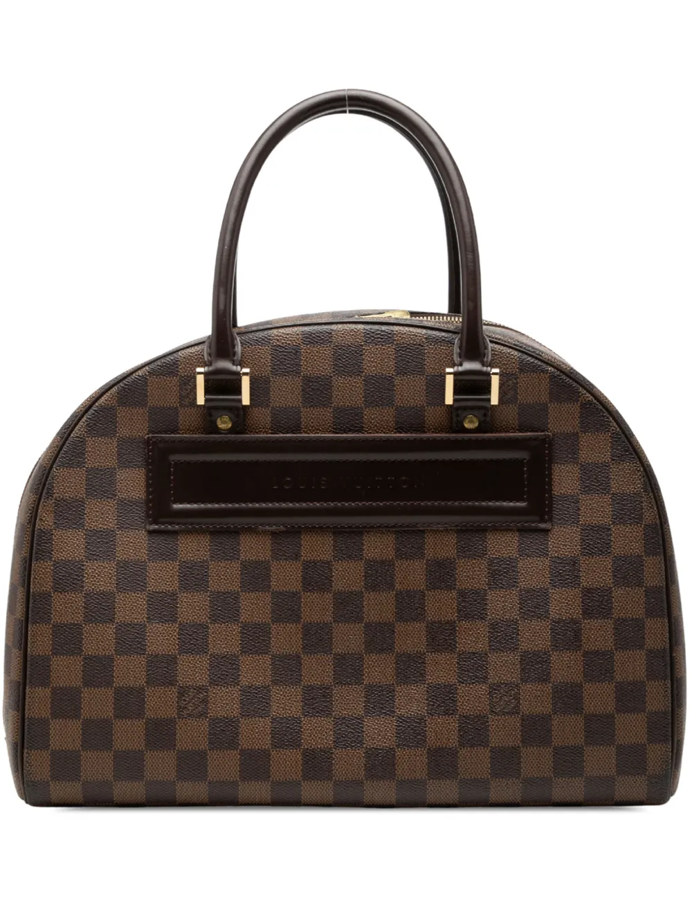 Pre-owned Louis Vuitton 1999 Damier Ebene Nolita Handbag In Brown