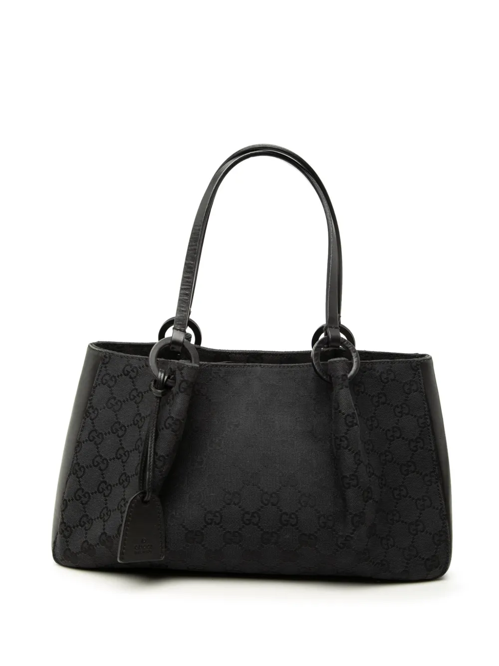 Pre-owned Gucci 2000-2015 Gg Canvas Tote Bag In Black