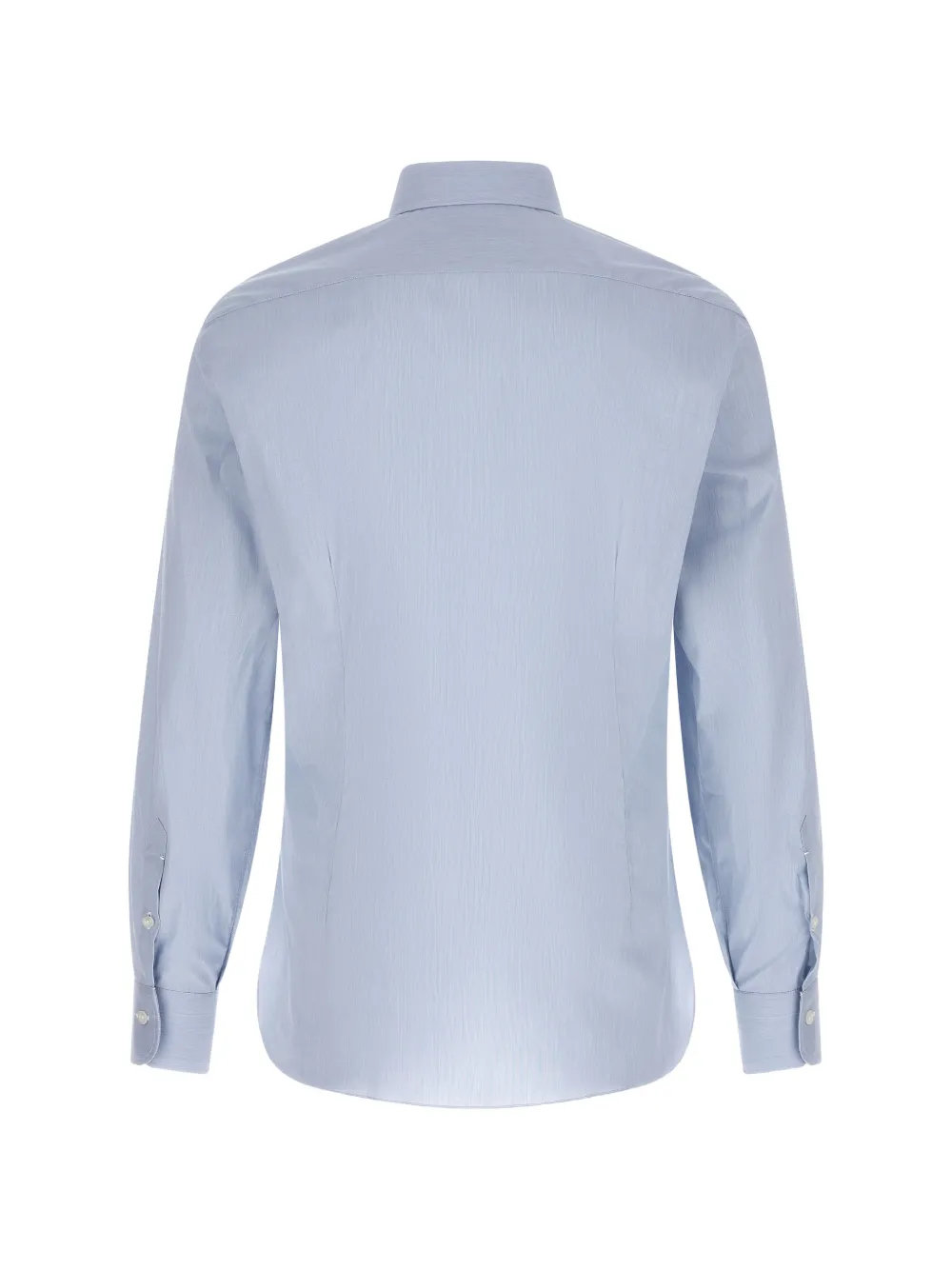 Barba Popeline overhemd met klassieke kraag Blauw