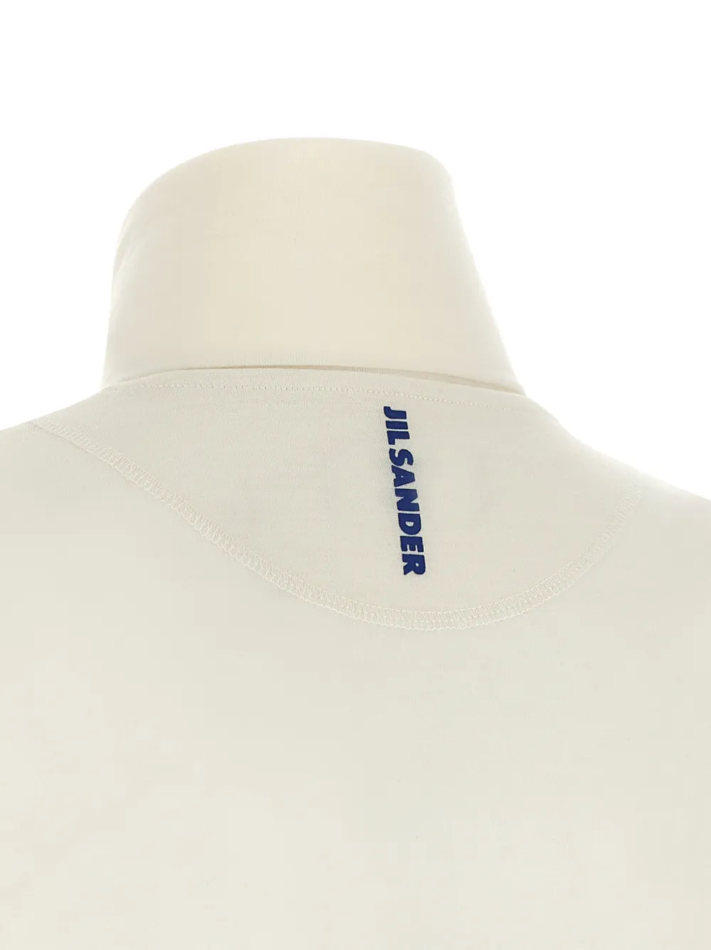 Jil Sander Trui met halve rits Beige