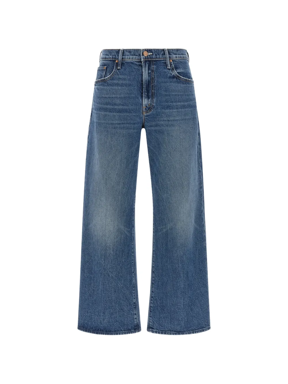 MOTHER Mid Rise Maven Flood wide-leg jeans - Blu