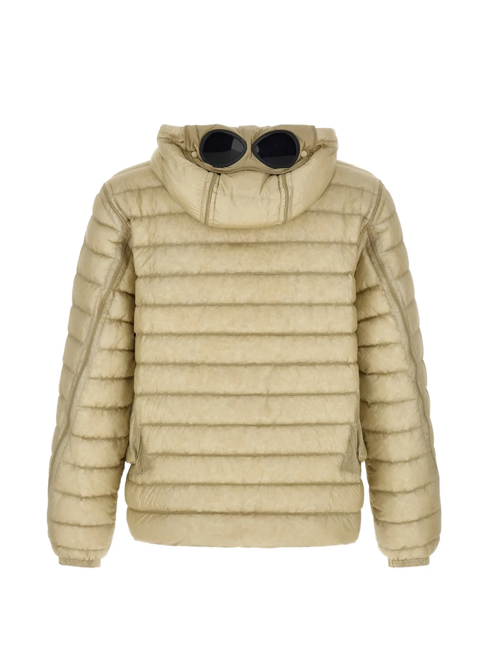 C.P. Company Goggle-lens quilted jacket Beige