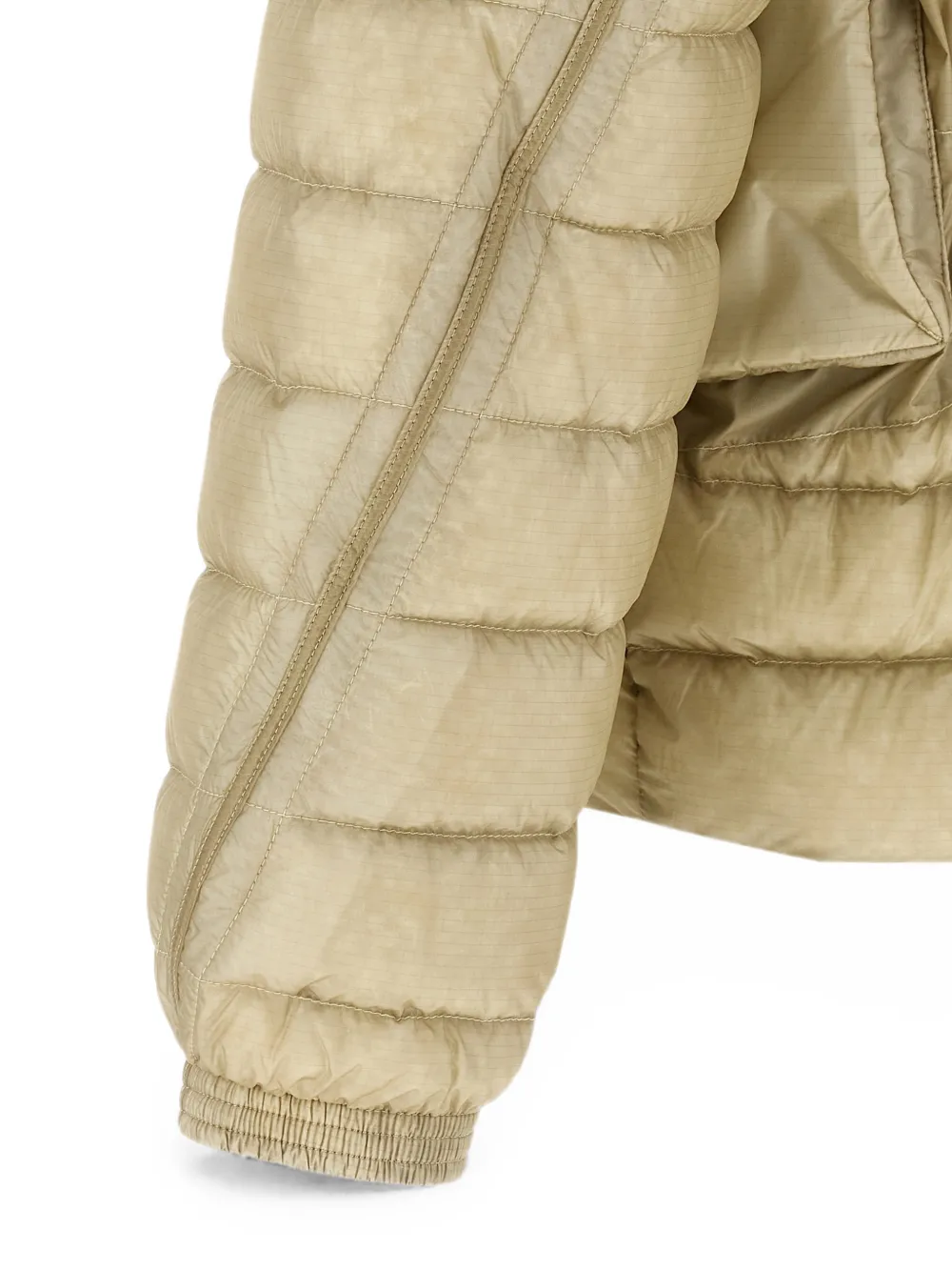 C.P. Company Goggle-lens quilted jacket Beige