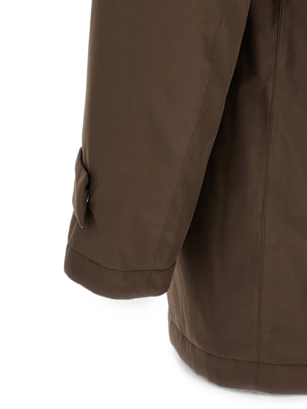 Herno Parka met afneembare capuchon en matte afwerking Bruin