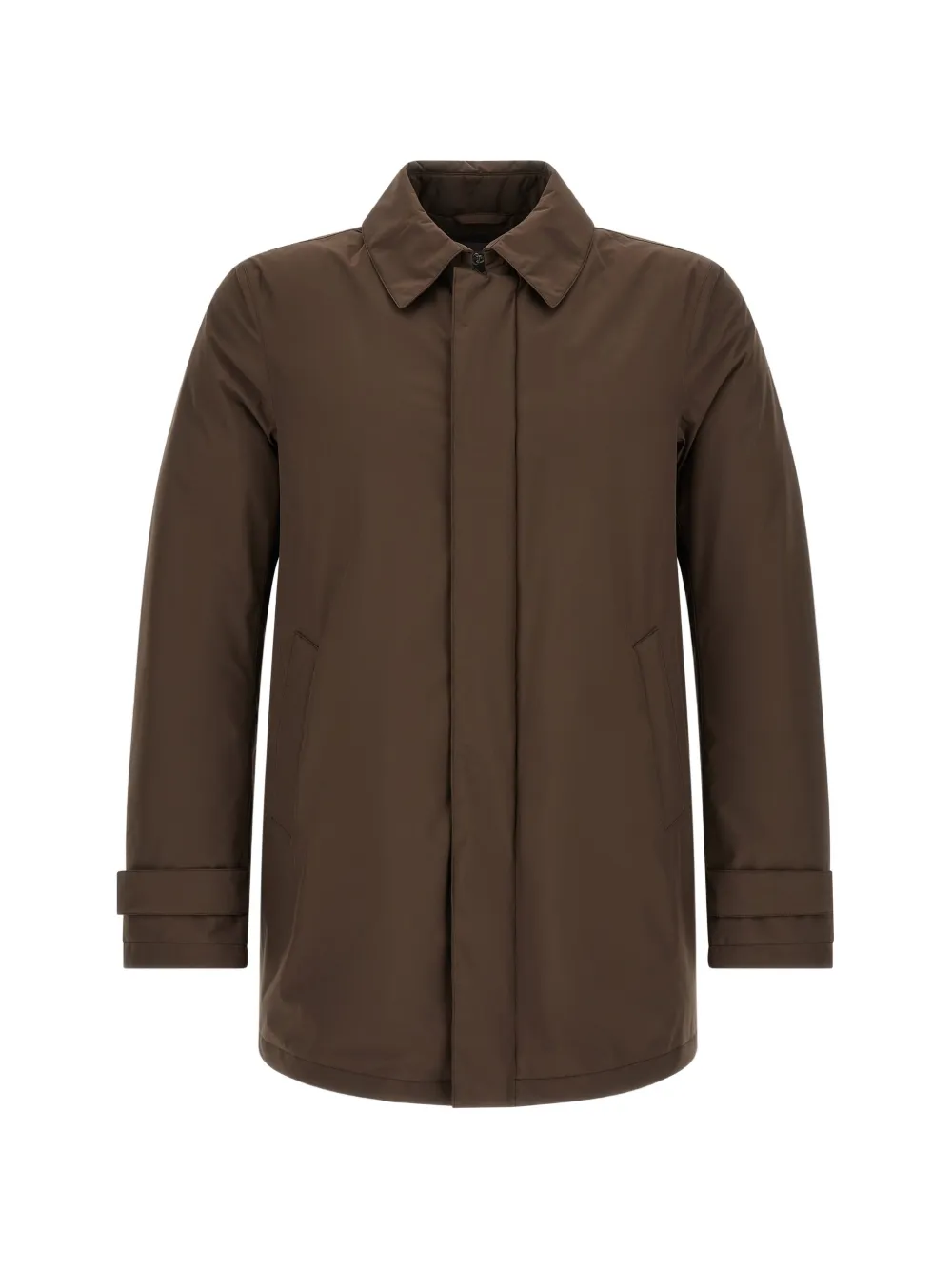 Herno Parka met afneembare capuchon en matte afwerking Bruin