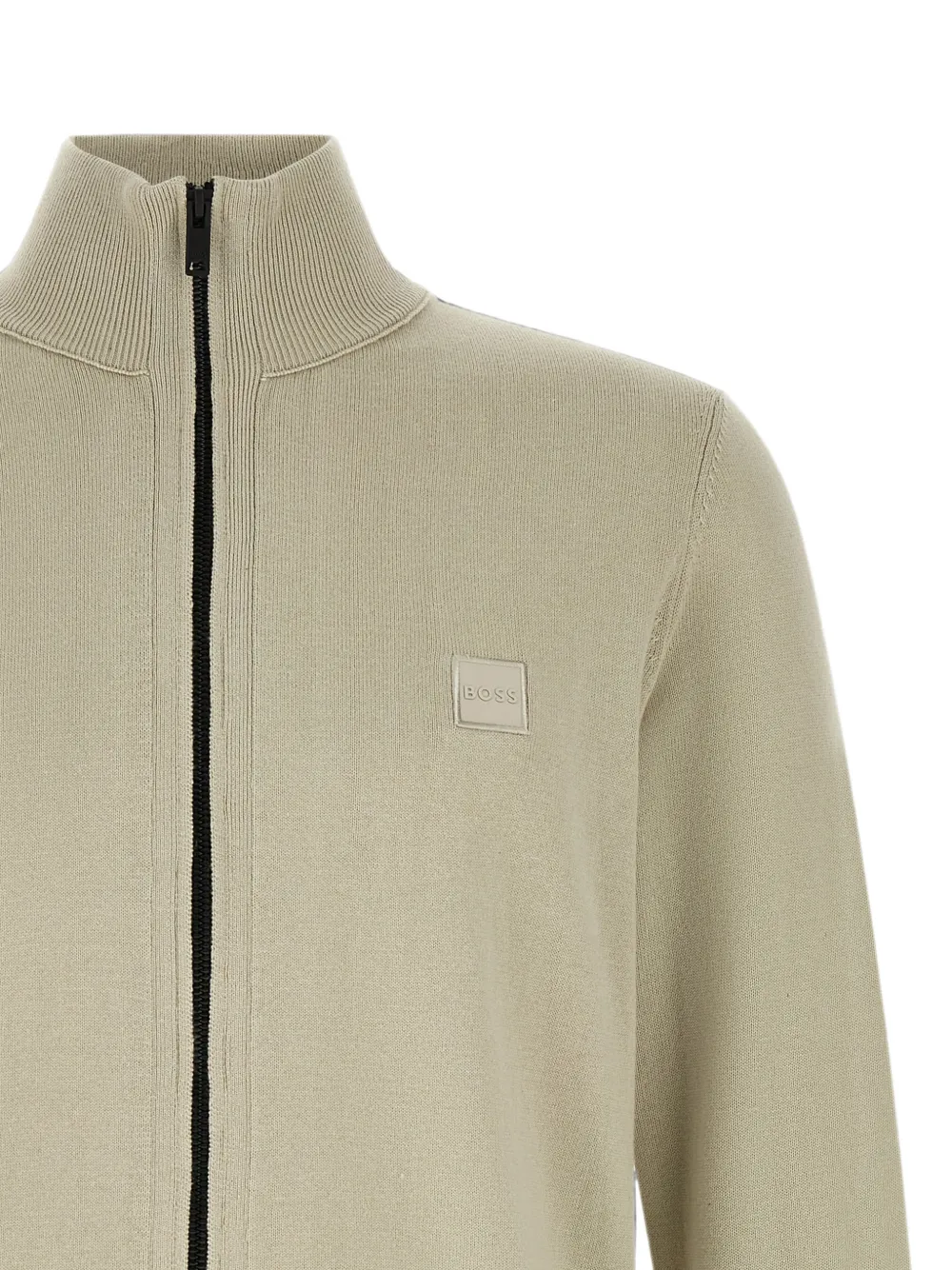 BOSS Vest met logopatch Beige