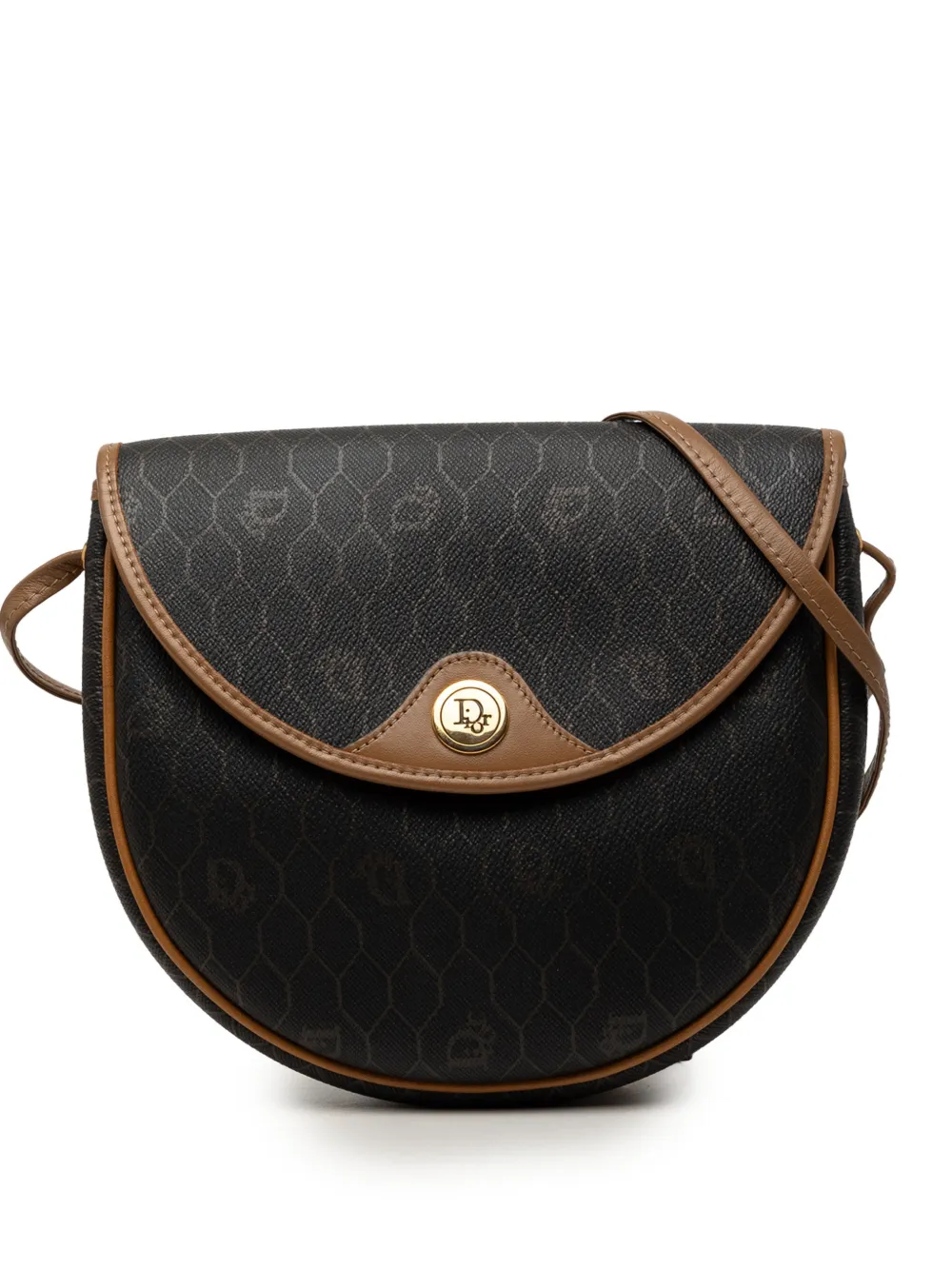 Christian Dior Pre-Owned 20th Century Honeycomb Coated Canvas crossbody bag - Nero