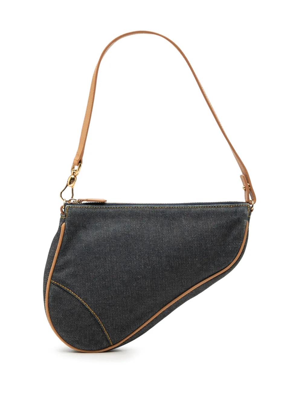 Christian Dior Pre-Owned 2001 Mini Denim Saddle Pochette shoulder bag - Blue