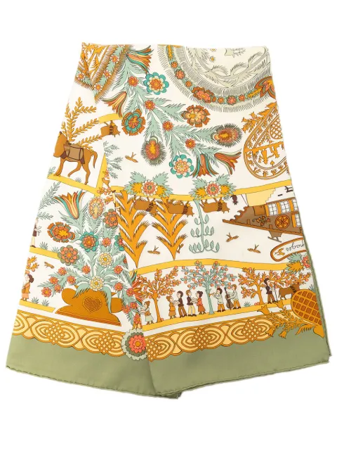 Hermès Pre-Owned 1997-2010 Decoupages Silk Scarf 90 scarves