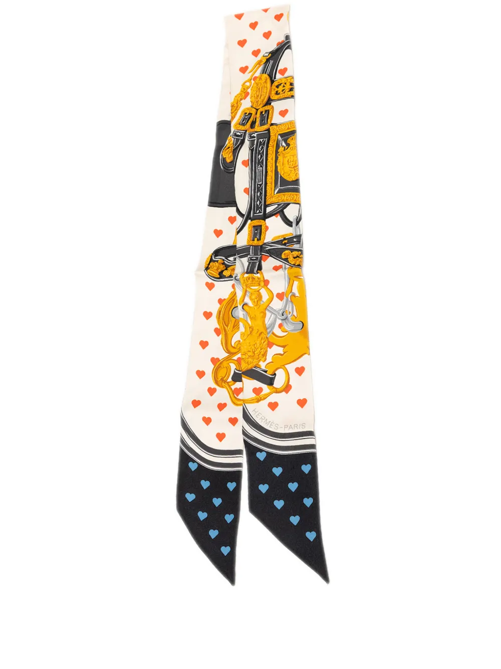 Hermès Pre-Owned 2016-2017 Brides de Gala Love Silk Twilly Scarf scarves - Weiß