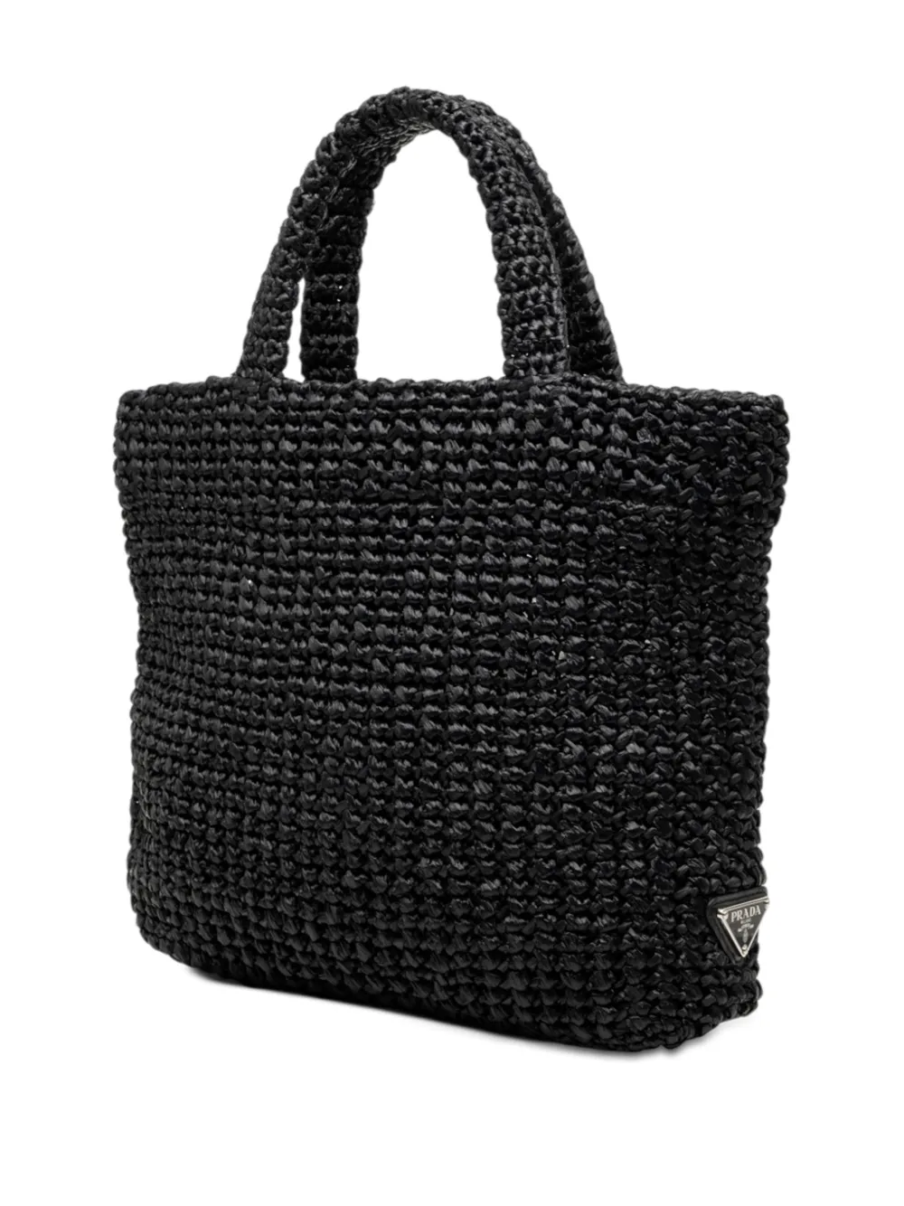 Prada Pre-Owned 2013-2026 スモール ラフィアエフェクト クロシェ