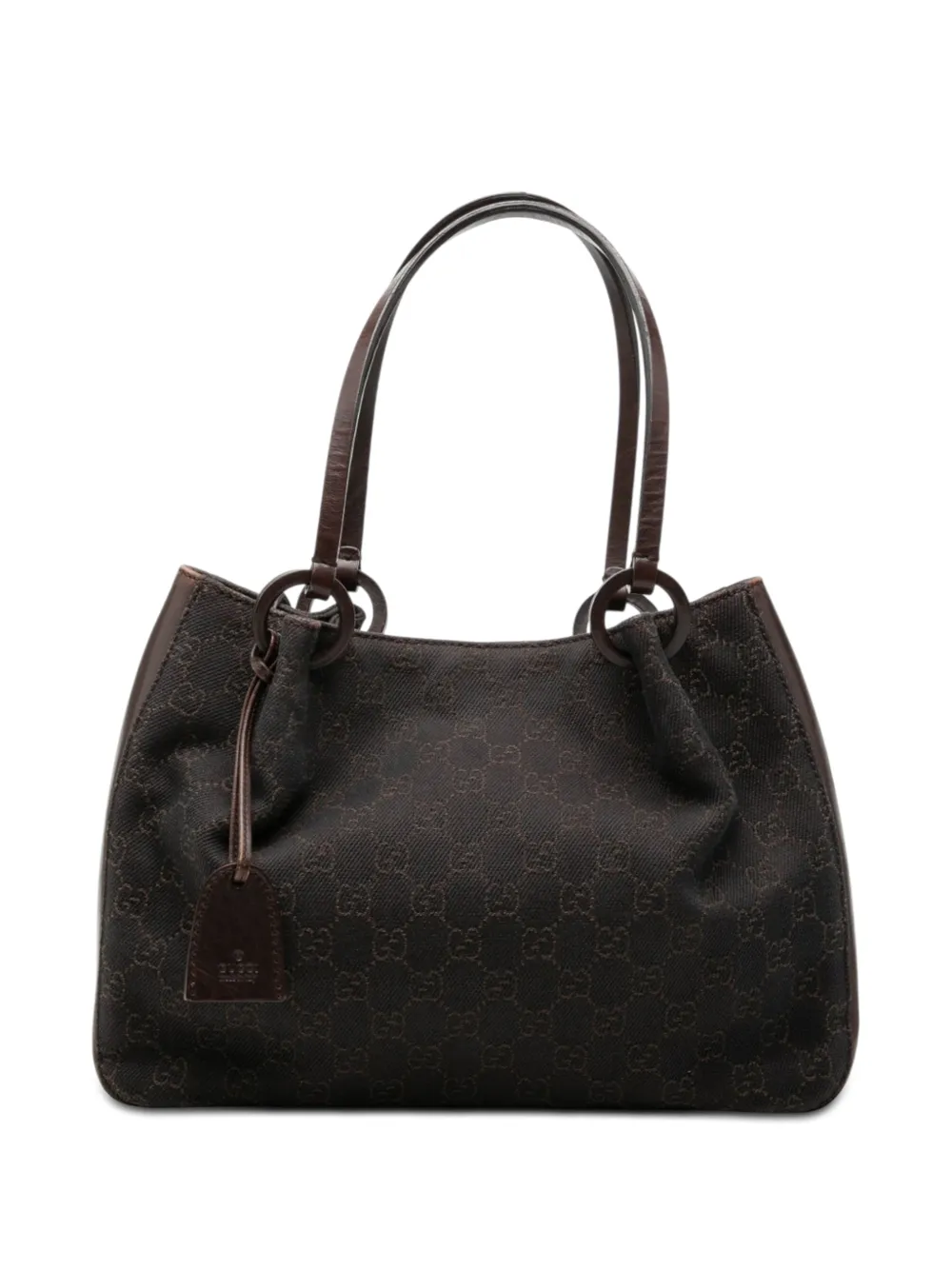 Gucci Pre-Owned 2000-2015 GG Denim shoulder bag - Brown