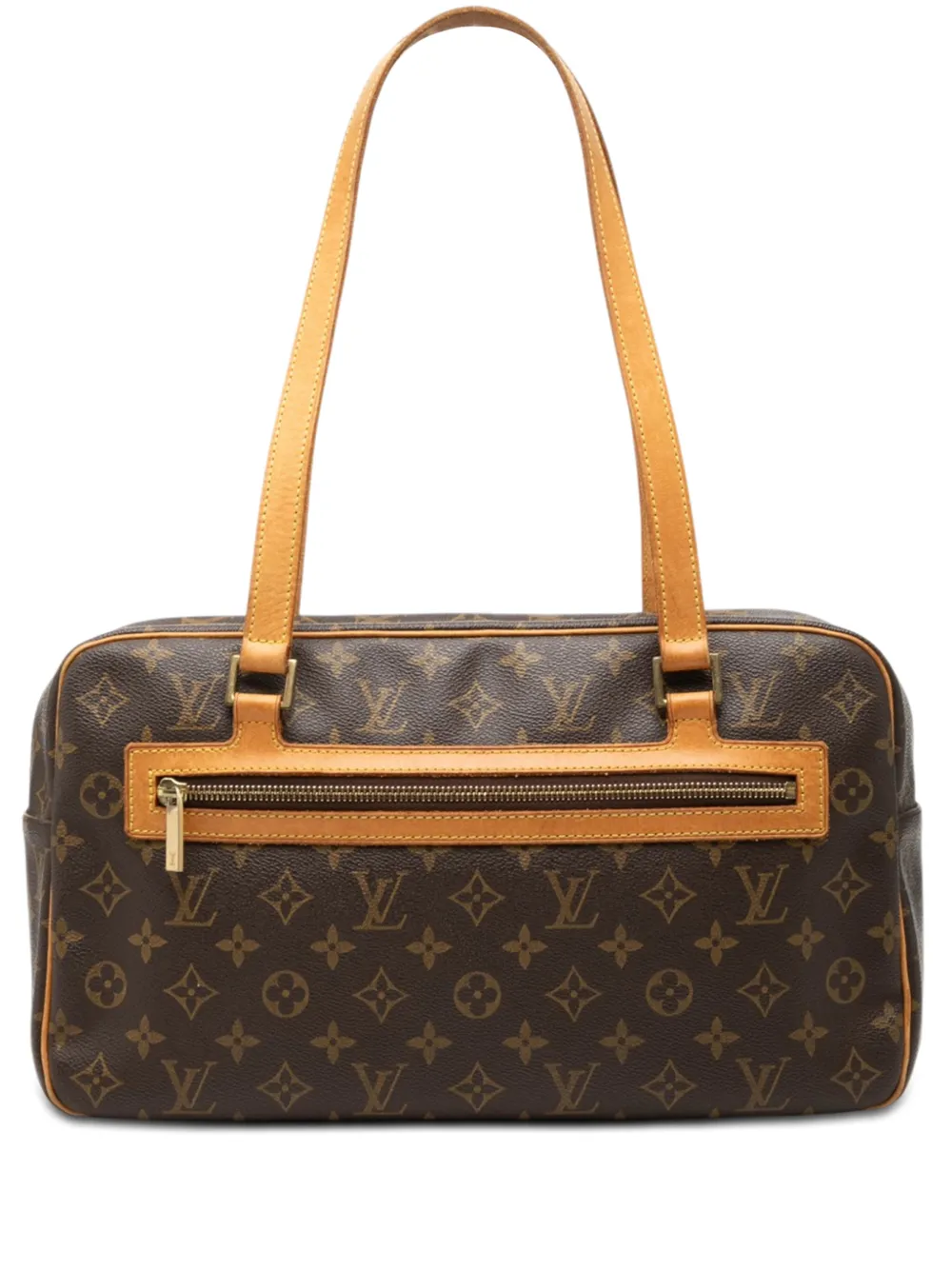 Pre-owned Louis Vuitton 2002 Monogram Cite Gm Shoulder Bag In Brown
