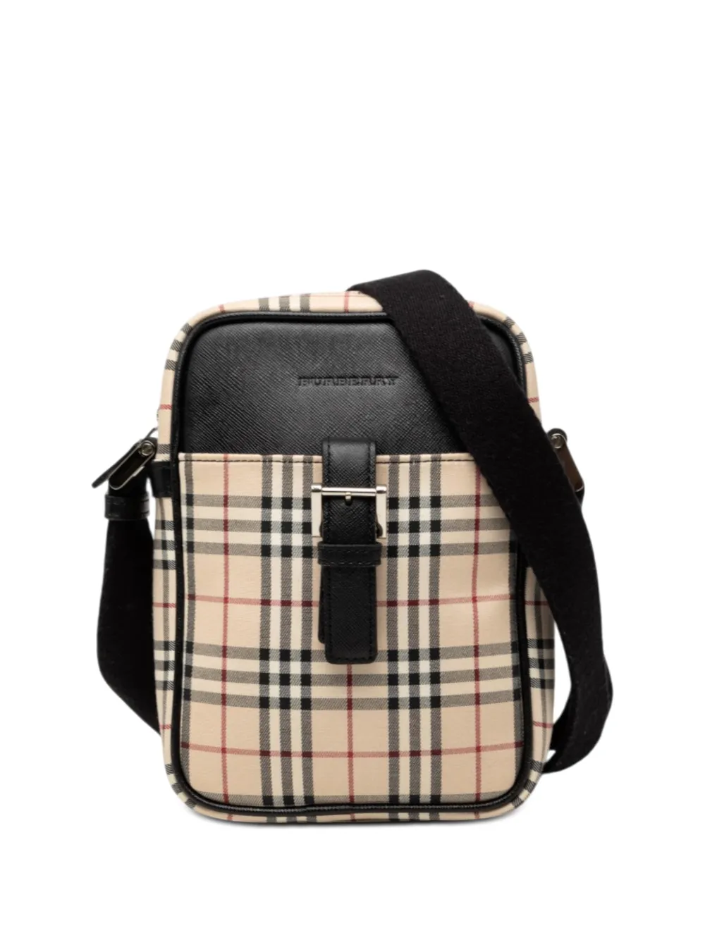 Burberry Pre-Owned 2000-2017 House Check Canvas crossbody bag - Neutrals