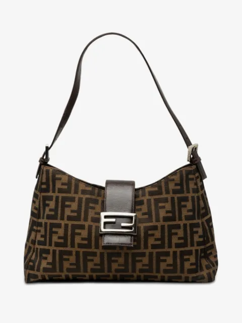 Fendi Pre-Owned Zucca 帆布单肩包（20世纪典藏款）