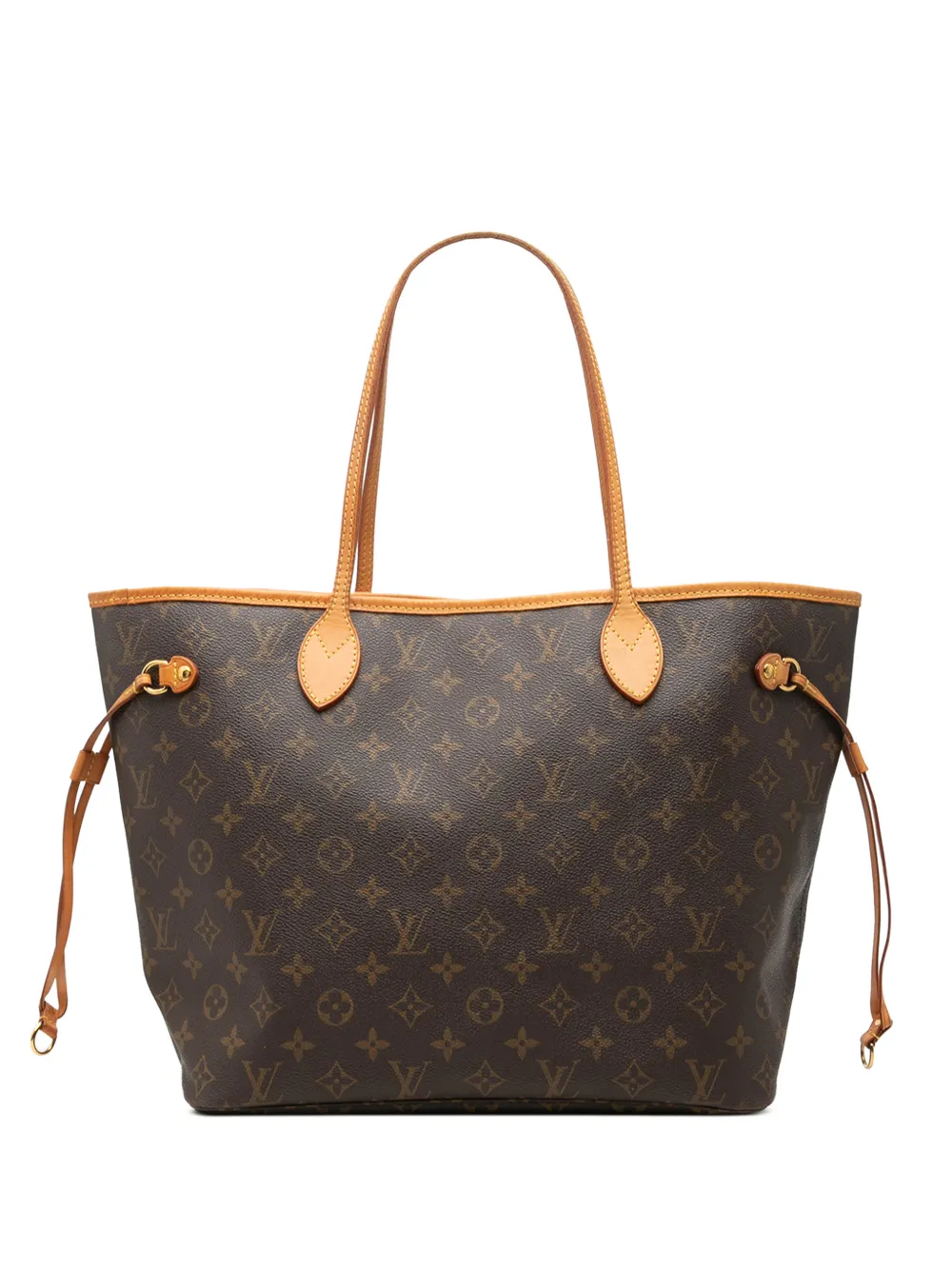Pre-owned Louis Vuitton 2008 Monogram Neverfull Mm Tote Bag In Brown