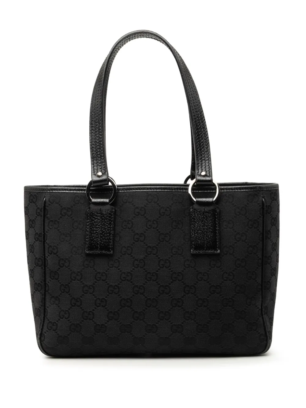 Pre-owned Gucci 2000-2015 Gg Canvas Tote Bag In Black