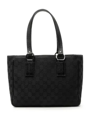 GUCCI ハンドバッグ　1990〜2000年代 Gucci Pre-Owned 1990-2000 Jacquard Square G Tote Bag | Brown