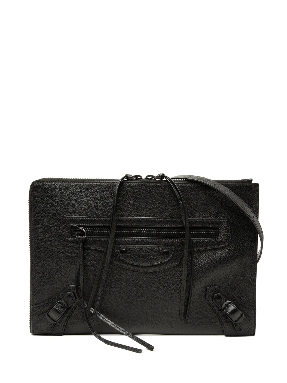 Balenciaga Pre-Owned 2020-2021 Grained Calfskin Neo Classic Zip Around crossbody bag - Nero