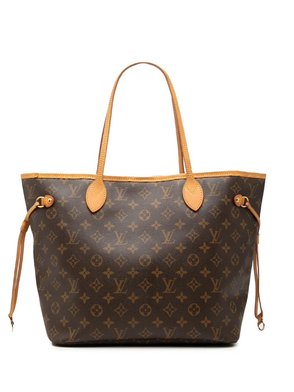 Pre-owned Louis Vuitton 2008 Monogram Neverfull Mm Tote Bag In 褐色