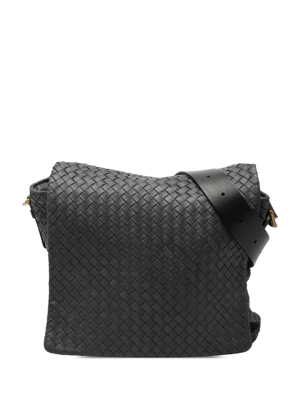 Bottega Veneta Pre-Owned 2009 Nappa Intrecciato Messenger Bag crossbody bag - Grau