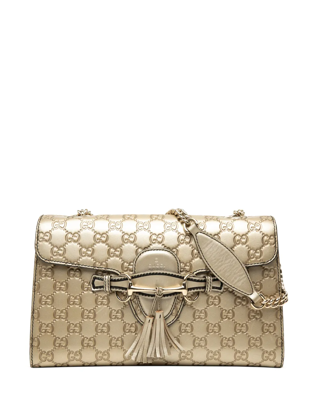 Gucci Pre-Owned 2000-2015 Medium Guccissima Emily shoulder bag - Gold