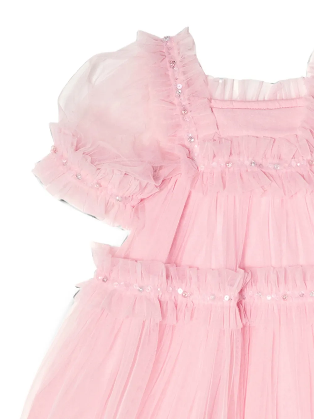 Tutu Du Monde Encore Angel jurk verfraaid met pailletten en ruches Roze
