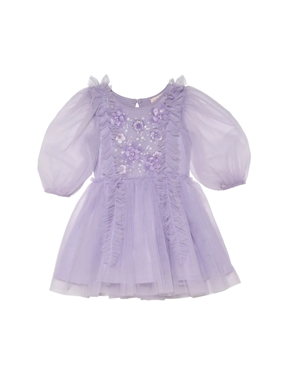 Tutu Du Monde ruffled floral-embellished dress - Viola
