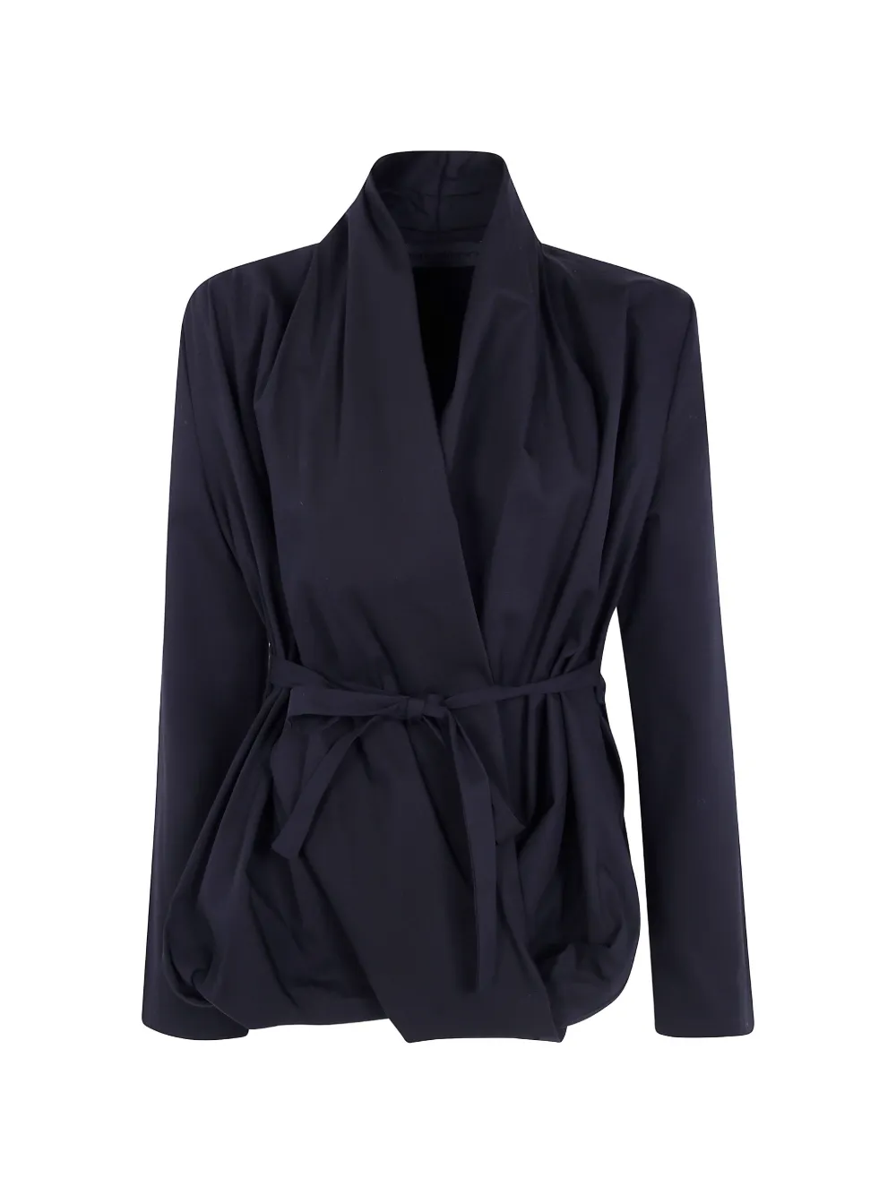 Maria Calderara belted wrap blouse - Blu