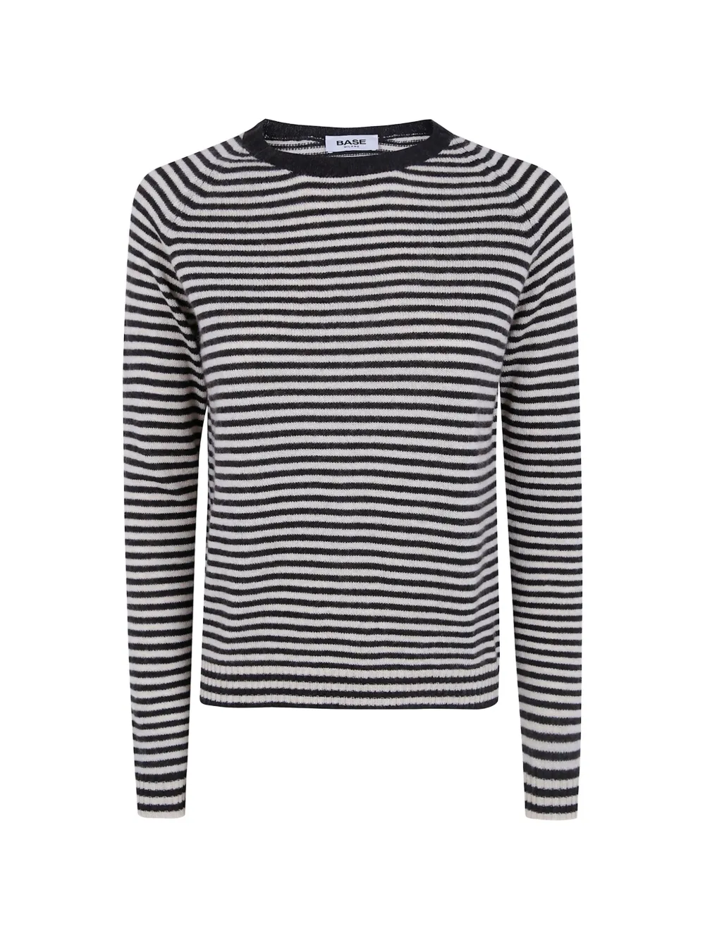 base striped cashmere sweater - Nero
