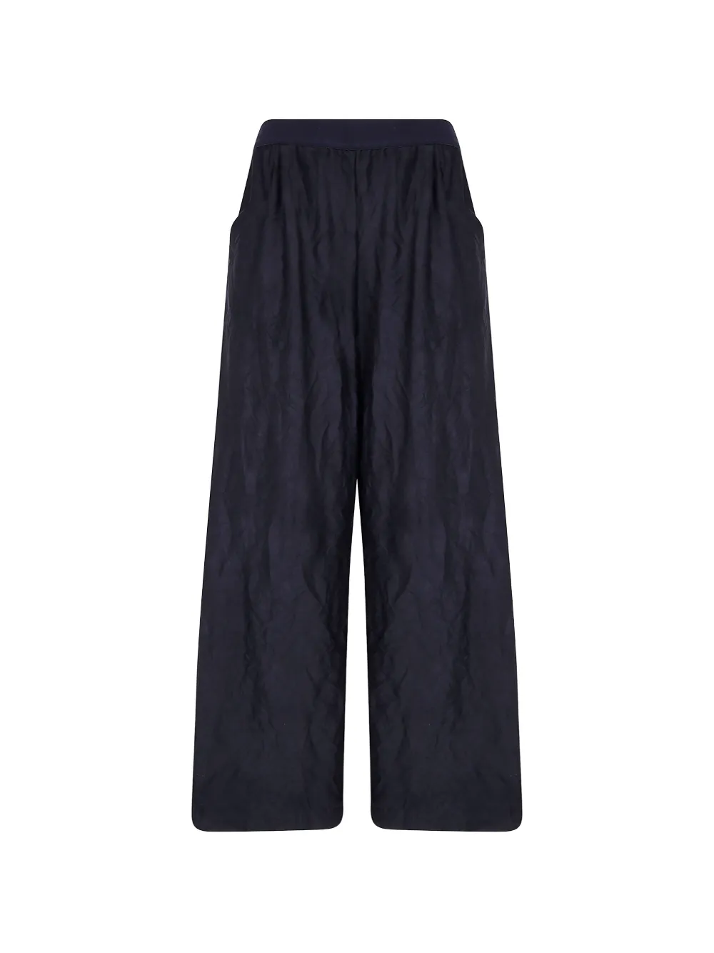 Maria Calderara crinkled-effect palazzo pants