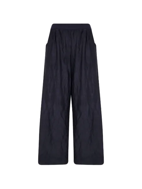 Maria Calderara crinkled-effect palazzo pants