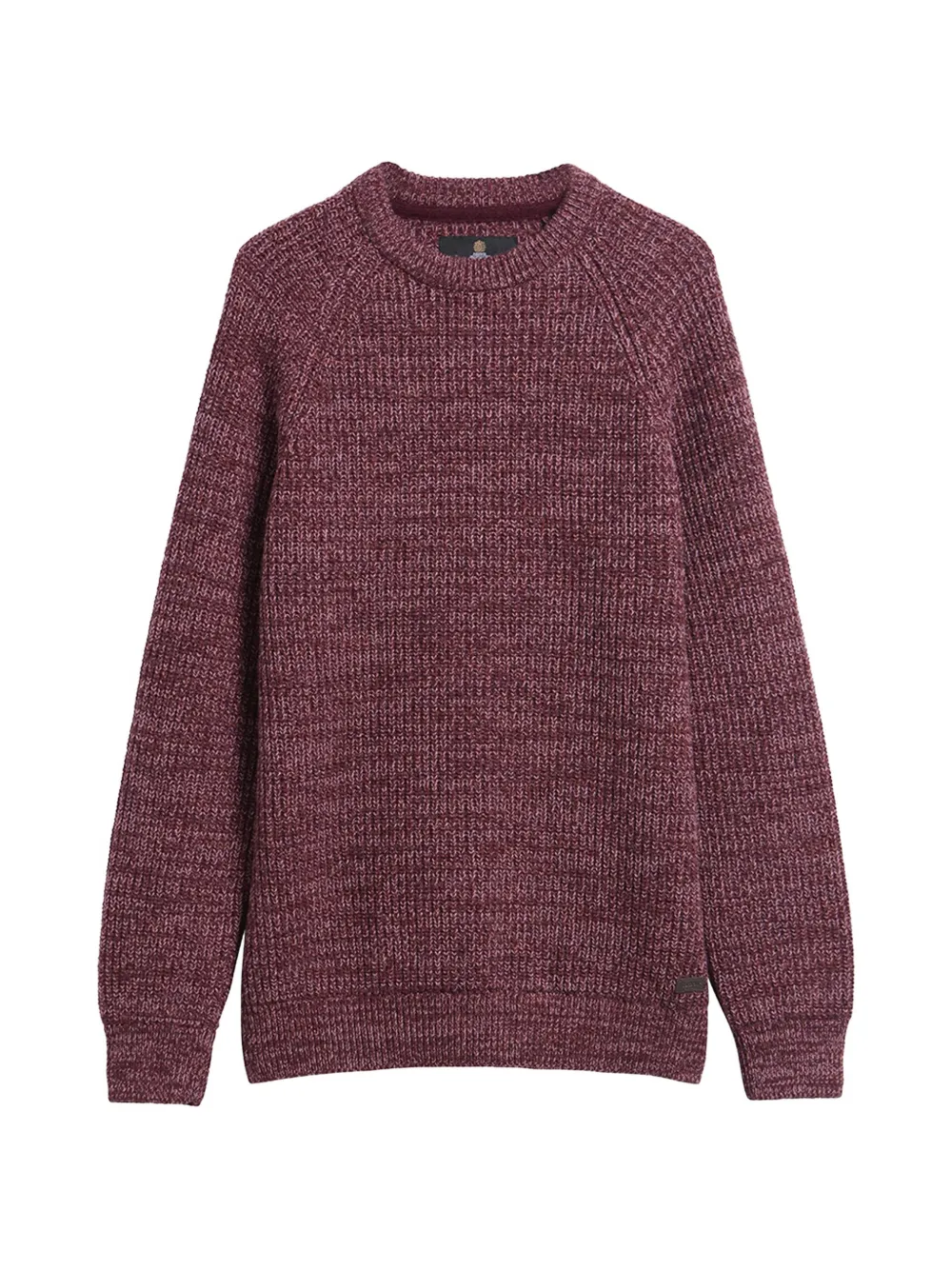 Barbour chunky-knit raglan-sleeve sweater - Rot