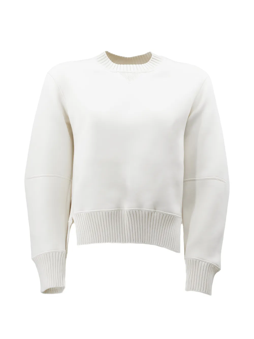 sacai crew-neck sweater - Nude