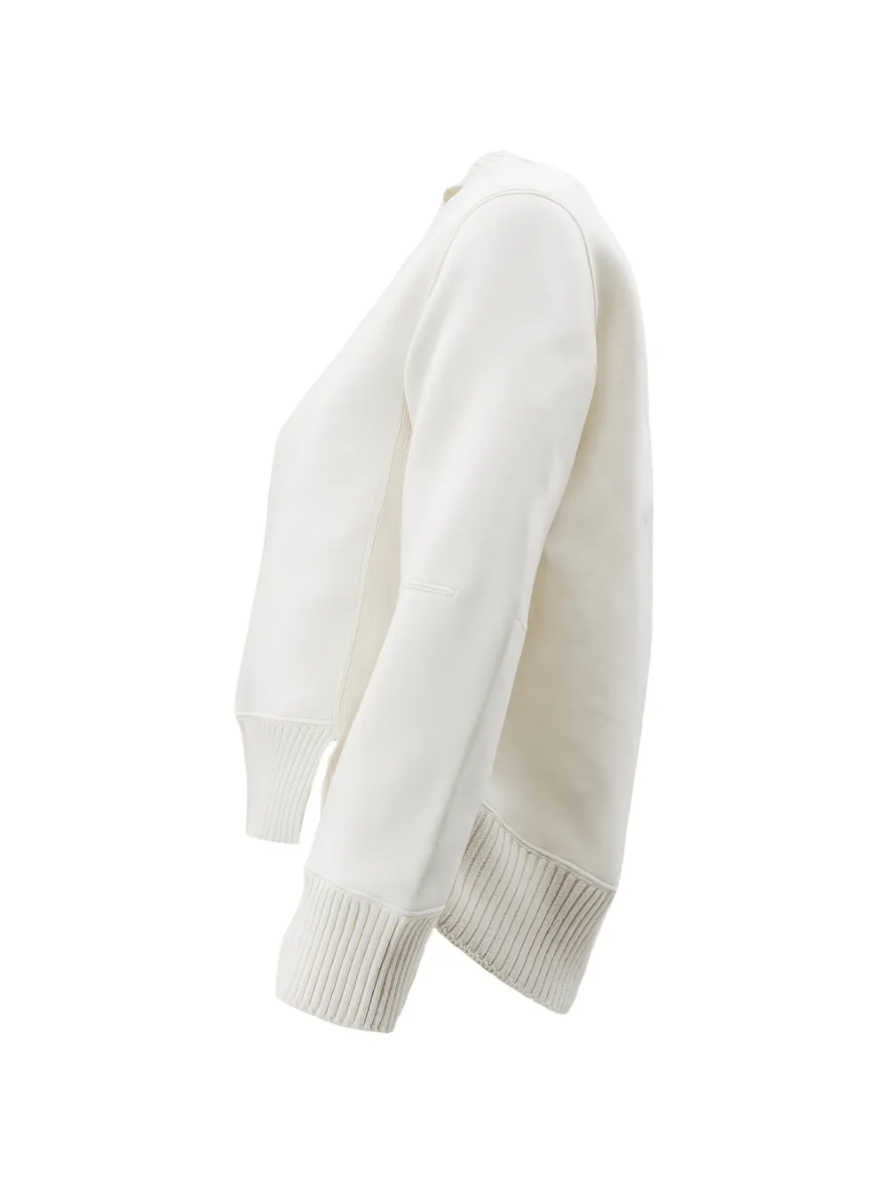 sacai crew-neck sweater Beige