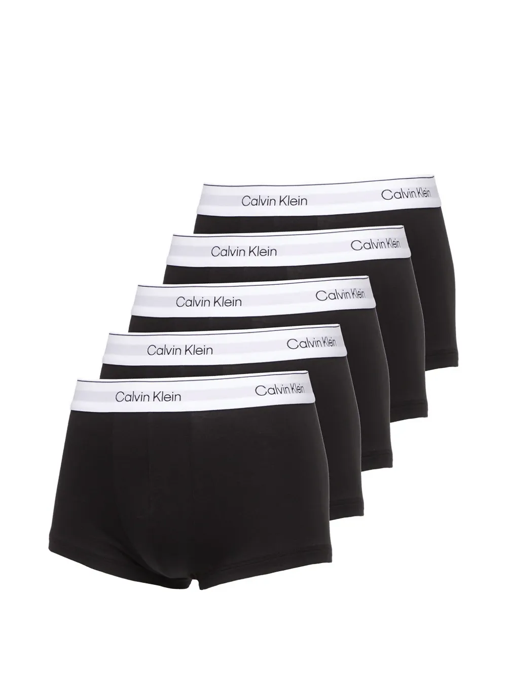 Calvin Klein logo-waistband trunks (set of five) - Schwarz