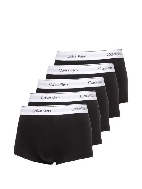 Calvin Klein logo-waistband trunks (set of 5)
