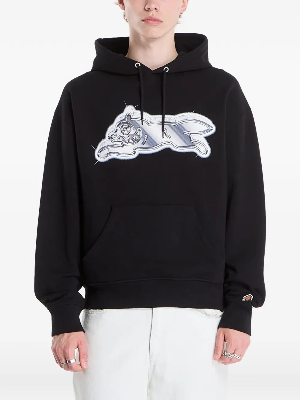 Billionaire Boys Club Ice Cream Iced Out Running Dog Popover hoodie Zwart