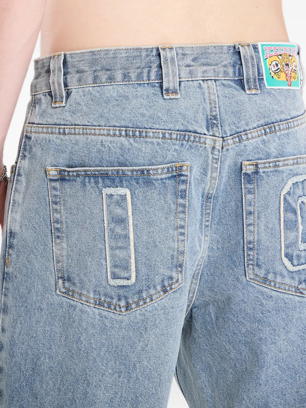 Billionaire Boys Club Ice Cream Running Dog jeans met applicatie Blauw