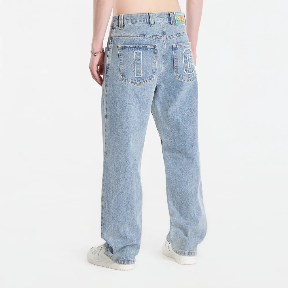 Billionaire Boys Club Ice Cream Running Dog jeans met applicatie Blauw